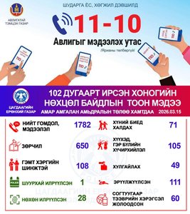 Хоногийн нөхцөл байдлын тоон мэдээ